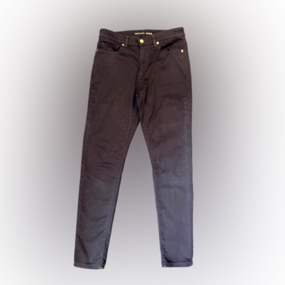 Michael Kors Black Izzy Skinny Jeans-Size 8-Worn & Washed Once-Great Condition